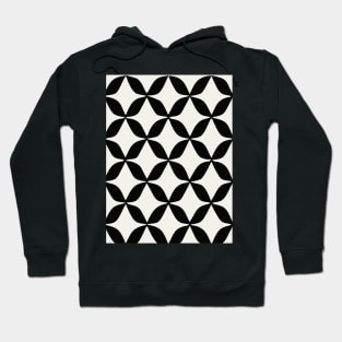 Seamless Pattern, Black And White Hoodie